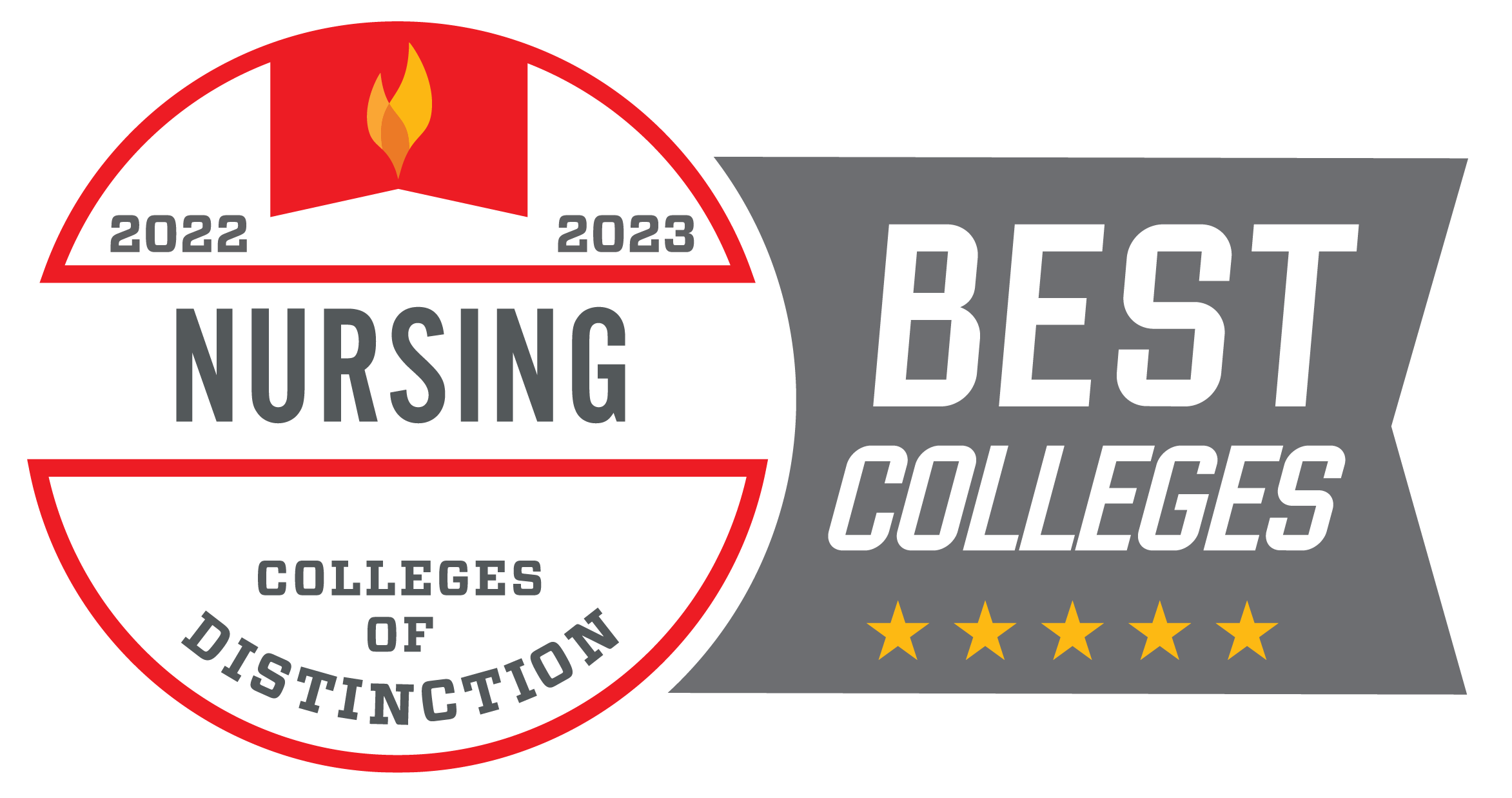 Colleges of Distinction Best Nursing Colleges badge 2022-2023