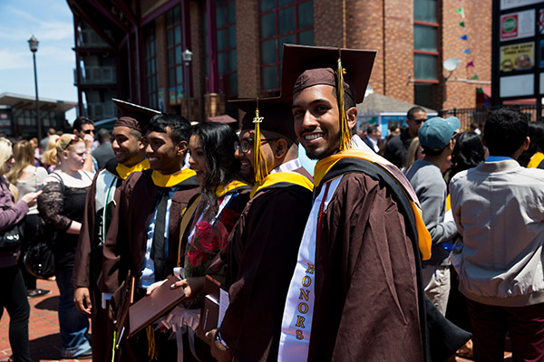 Graduation day at Adelphi University