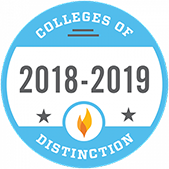 Colleges of Distinction 2018-19 badge